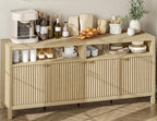 GarveeLife 65 Inch Fluted Sideboard Buffet Cabinet by GarveeLife