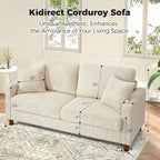 Kidirect 70in L Shaped Couch, Modular Sofa No Tool Assembly, Comfy Sectional - Image 5