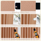 100% Blackout Curtains 102 Inch Length 2 Panels Set - Image 5