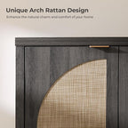 SICOTAS 68" W Rattan Sideboard Buffet Cabinet - Image 6
