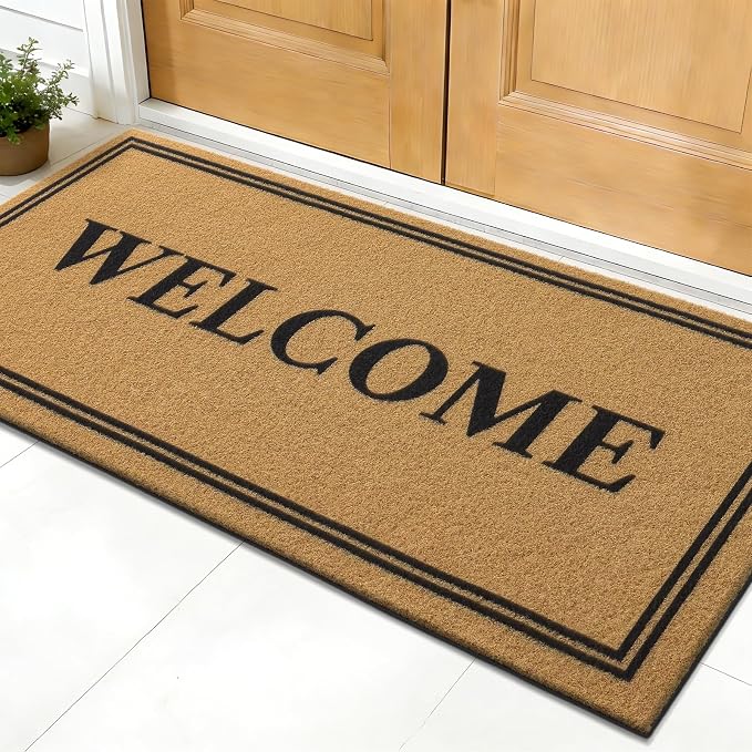 OLANLY Front Door Mat, Low Profile Doormat, Stain and Fade Resistant, by OLANLY