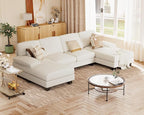 JUMMICO Sectional Couches for Living Room, U Shaped Couch - Image 6