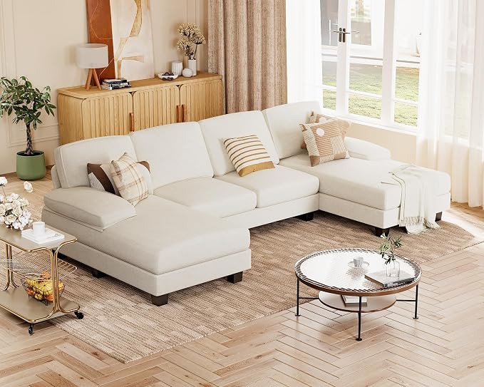 JUMMICO Sectional Couches for Living Room, U Shaped Couch - Image 6