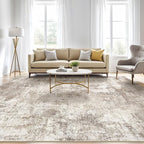 Large Area Rugs 12x15: Washable Abstract Modern Soft Rug Stain Resistant Indoor - Image 5