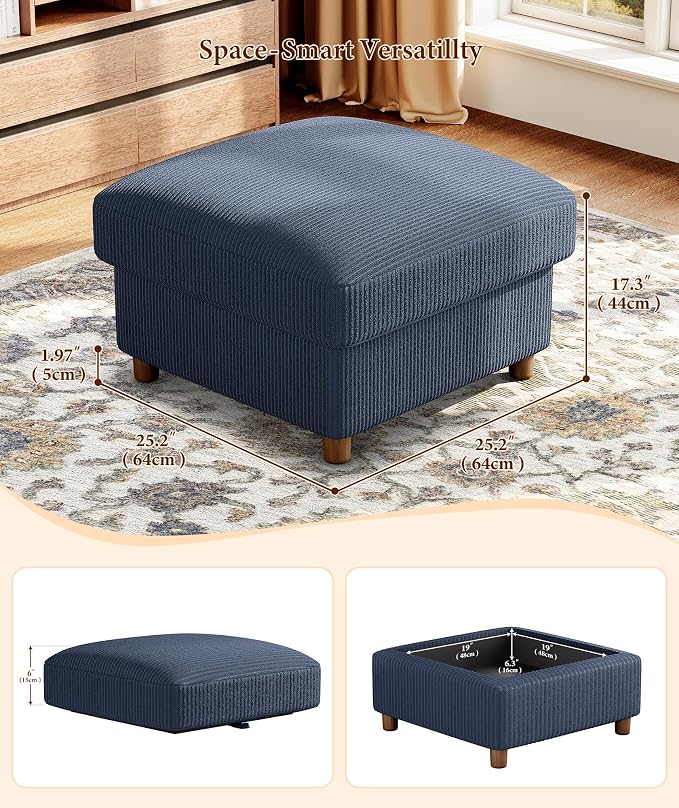 Kidirect 87in U Shaped Couch, Modular Sofa No Tool Assembly, Comfy Sectional - Image 6