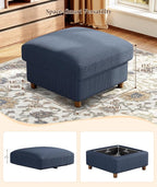 Kidirect 70in U Shaped Couch, Modular Sofa No Tool Assembly, Comfy Sectional - Image 6