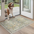 Madane Washable Area Rug 2x3 Small Entryway Rugs Non-Slip, Low Pile Floor Carpet by Madane