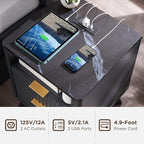 T4TREAM Fluted Nightstand Set of 2 - Image 4