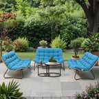 Crestlive Products Outdoor Loveseat 3PCS, Outdoor Sofa Set, All-Weather Boho by CrestliveProducts