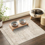 Schweek 2x3 Beige Entryway Rugs Washable Non-Slip Neutral Area Rug Door Mat | - Image 3