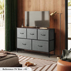 WLIVE Dresser for Bedroom with 5 Drawers, Long Storage Tower Organizer Unit - Image 2