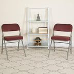 Flash Furniture HERCULES Series Premium Curved Triple Braced & Double Hinged - Image 2
