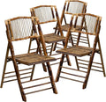 Flash Furniture Folding Bohemian Bamboo Chairs by FlashFurniture