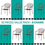 Wrought Iron Patio Furniture Feet Caps - Image 5