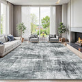 9x12 Area Rug for Living Room, Abstract Washable Non-Slip Large Rugs, Dining by Lofus
