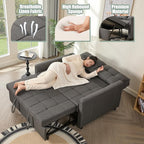GOSUHI 52" Sleeper Sofa with Pull-Out Bed, 3-in-1 Convertible Sofa Bed - Image 6