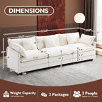 Ihanherry 111.4 Inch 3-Seater Cloud Sofa, Modular Sectional Couch, Modern Deep - Image 5
