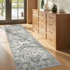 Runner Rug 2x8 Runners for Hallways Washable Rugs, Non Slip Low Pile Soft - Image 3