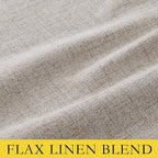 NICETOWN 100% Blackout Linen Curtains - Image 2