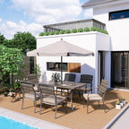 Pamapic 8504 Patio Dining 7 Piece, Outdoor Wicker Furniture Set - Image 8