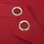 YoungsTex Red Linen Kitchen Curtains 40 Inch Length, Short Light Filtering - Image 8