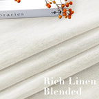 H.VERSAILTEX Linen Curtains 90 inches Long Linen Curtains/Natural Linen Blended - Image 4