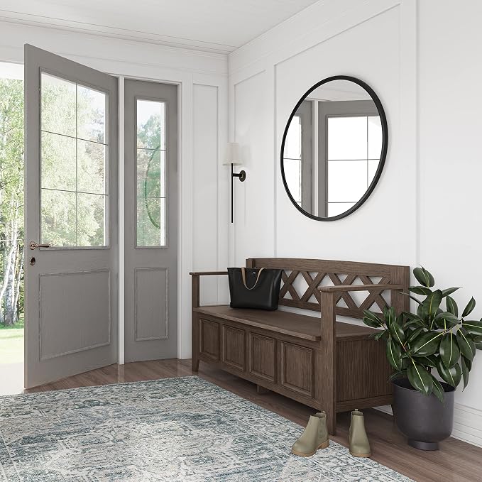 SIMPLIHOME Amherst Entryway Storage Bench - Image 2