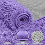 8x10 Fluffy Shag Area Rugs for Living Room Bedroom: Soft Carpet Purple | - Image 6