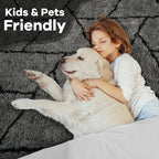 6x9 Large Dark Grey Fluffy Soft Area Rug Non-Slip - Image 5