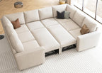 HONBAY Sleeper Sectional Couch by HONBAY