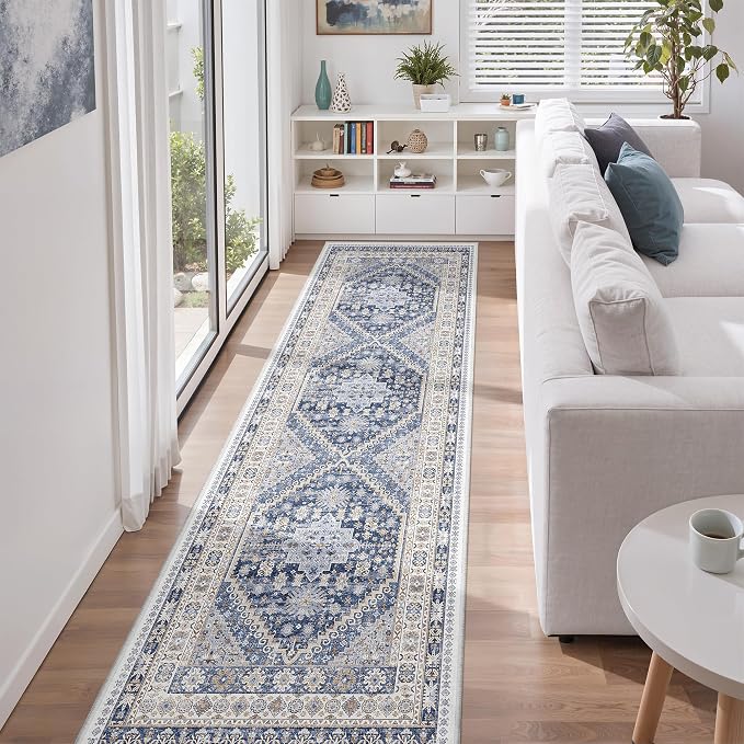 2'6 x 8' Runner Rug Non Slip, Washable Kitchen Rugs, Nursery Room, Soft Runner - Image 9
