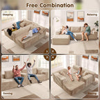 ovios 104" Cloud Boneless Couch - Image 6
