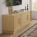 FORTUNETEC TV Stand for 75 Inch TV, Mid Century Modern TV Stand - Image 8