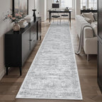 Soalmost Runner Rug 2x12 Washable Non-Slip Hallway Kitchen Runners Grey | Stain by Soalmost