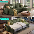 LINSY HOME Sectional Sleeper Sofa Pull Out Couches - Image 3