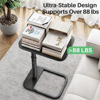 Kitstorack TV Tray Table, Adjustable Height & Rounded Metal Corners, Snack Table - Image 8