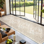 Runner Rug 2x10, Washable Rugs for Entryway Rug, Cream/Beige | Non Slip Kitchen - Image 4