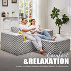 Hobestluk Modular Sectional Sofa Memory Foam Couch L Shape Sofa - Image 3