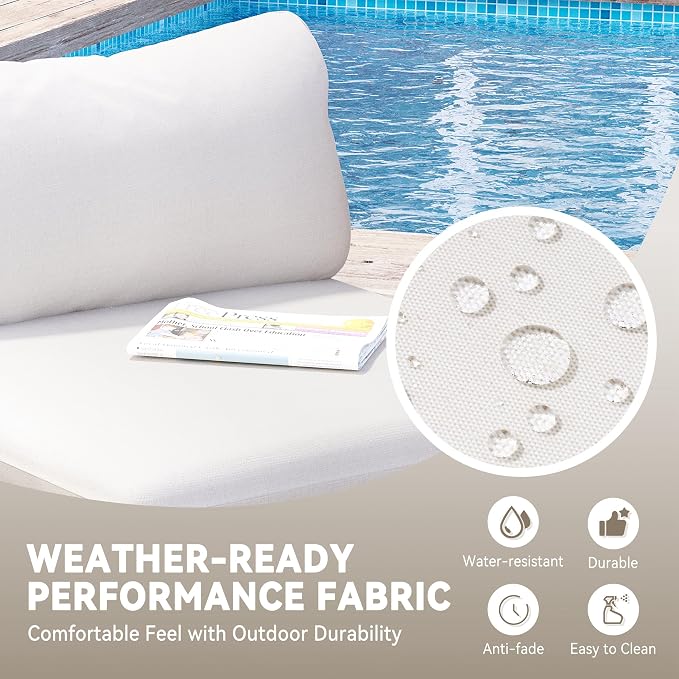 Crestlive Products Outdoor Oversized Loveseat Set, Patio Conversation Sets - Image 6