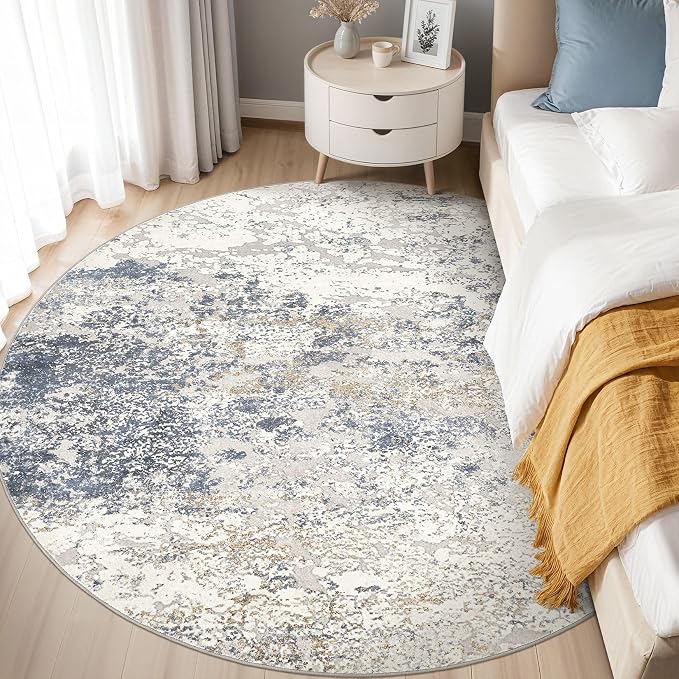 DMOYEST 6ft Round Area Rug Living Room Rugs - Image 4