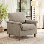 Mid Century Modern Accent Chair, Chenille Comfy Living Room Arm Chairs by ErdoruLiving
