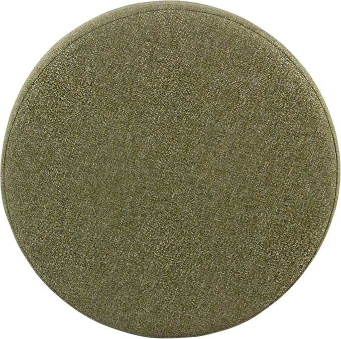 Homepop Home Decor | Upholstered Round Storage Ottoman | Ottoman - Image 8