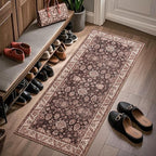 Washable Runner Rug, 2x6Ft Floral Runners - Image 8
