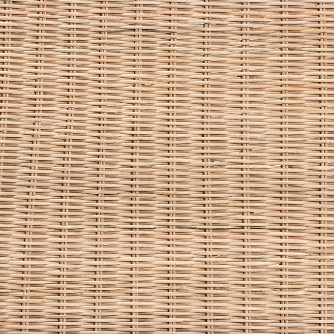 Bali & pari Farica Modern Bohemian Natural Rattan and Mahogany Accent Bench - Image 8