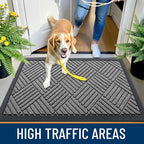 OLANLY Front Door Mat Outside Entrance 59x34, Waterproof Heavy-Duty Doormat | - Image 6