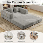 BSHOMGI 4 in 1 Futon Sofa Bed Queen Size - Image 5