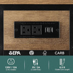 Yoobure End Table with Charging Station, Flip Top Side Table with USB Ports and - Image 5
