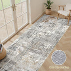 LOONGRUG Runner Rug 3x10 Washable Non-Slip Kitchen Neutral Modern Rug | - Image 3