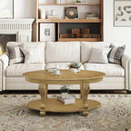 LKTART Round Coffee Table, Victorian Center Table - Image 2
