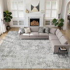 LOONGRUG 10x14 Area Rugs Washable Large Neutral Modern Living Room Rug | by LOONGRUG